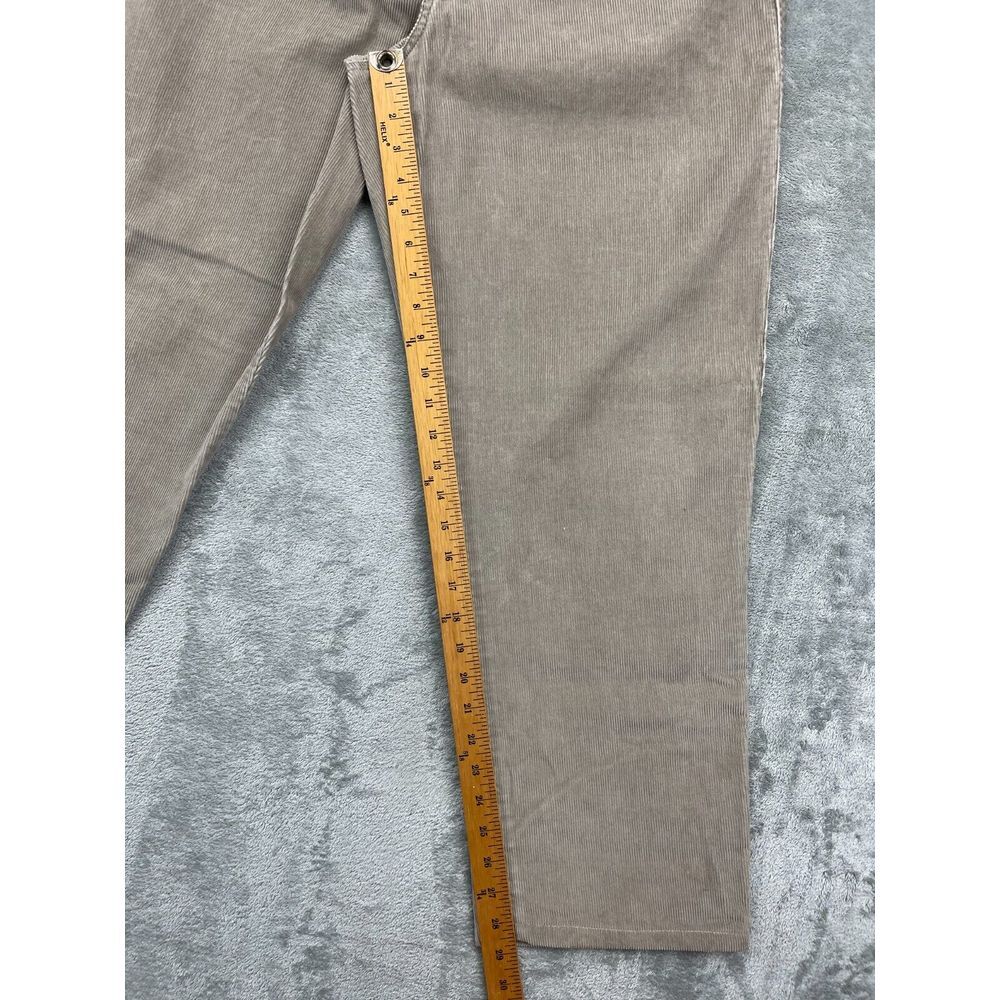 Eddie Bauer Men's Corduroy Jeans 36x32 (Real 36x29) Grayish Tan Tapered - Picture 4 of 9